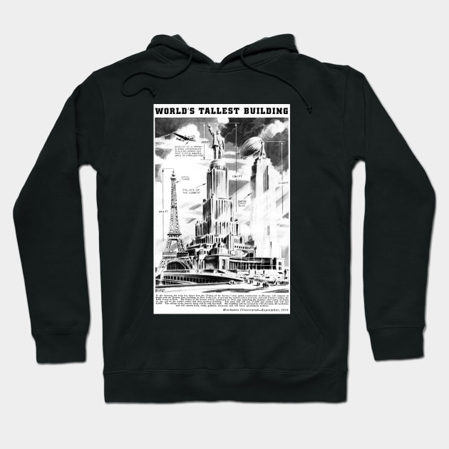 Worlds tallest building Palace of the Soviets Hoodie by Dystopianpalace